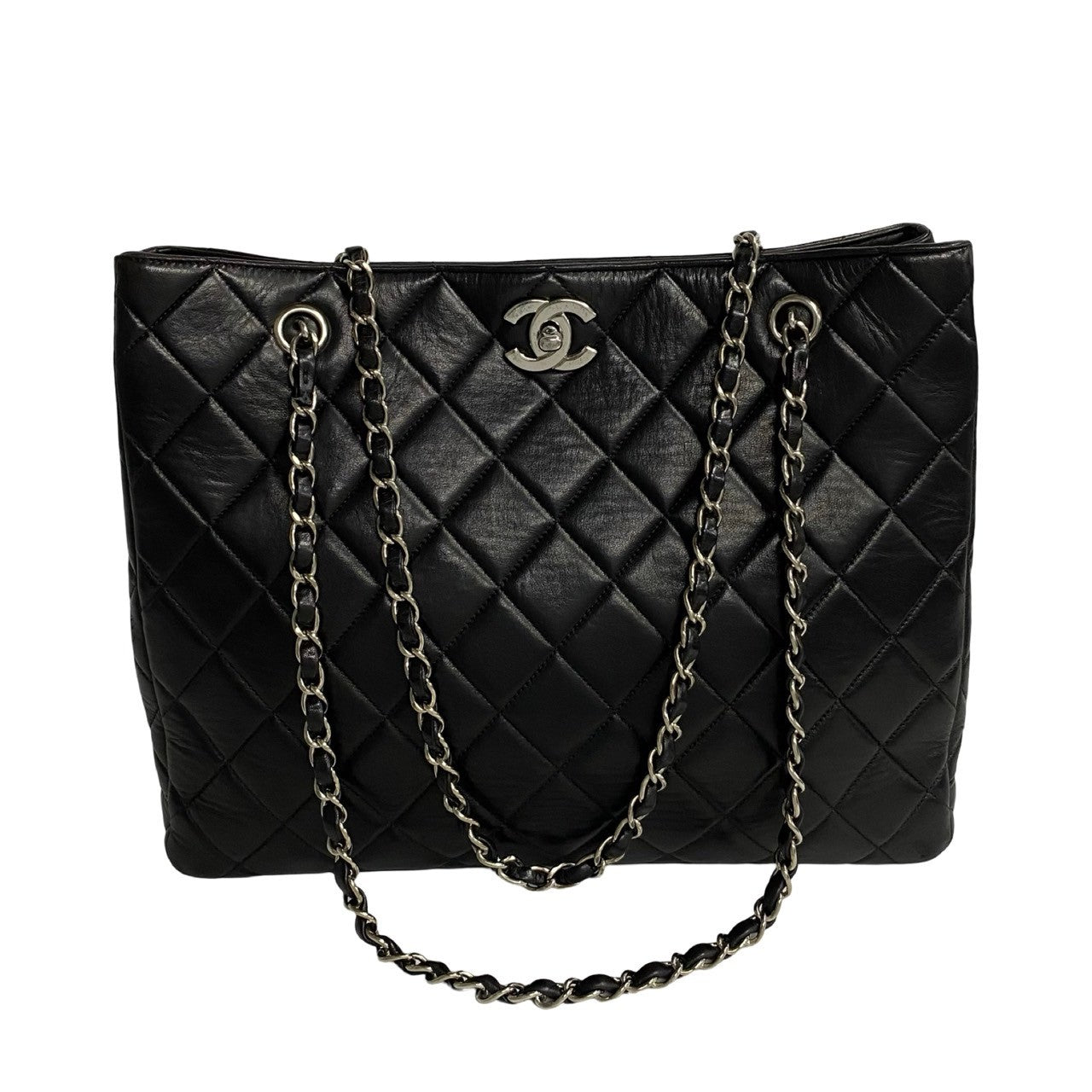Chanel CC Matelasse Tote Bag  Leather Tote Bag