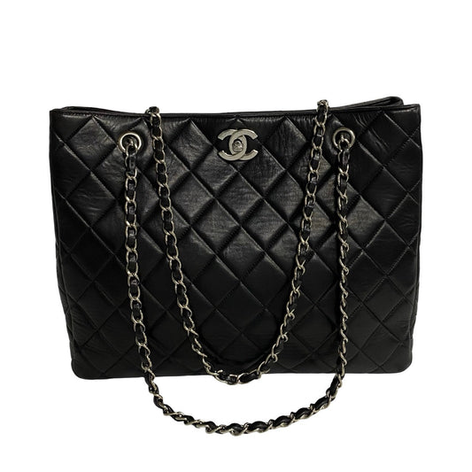 Chanel CC Matelasse Tote Bag  Leather Tote Bag