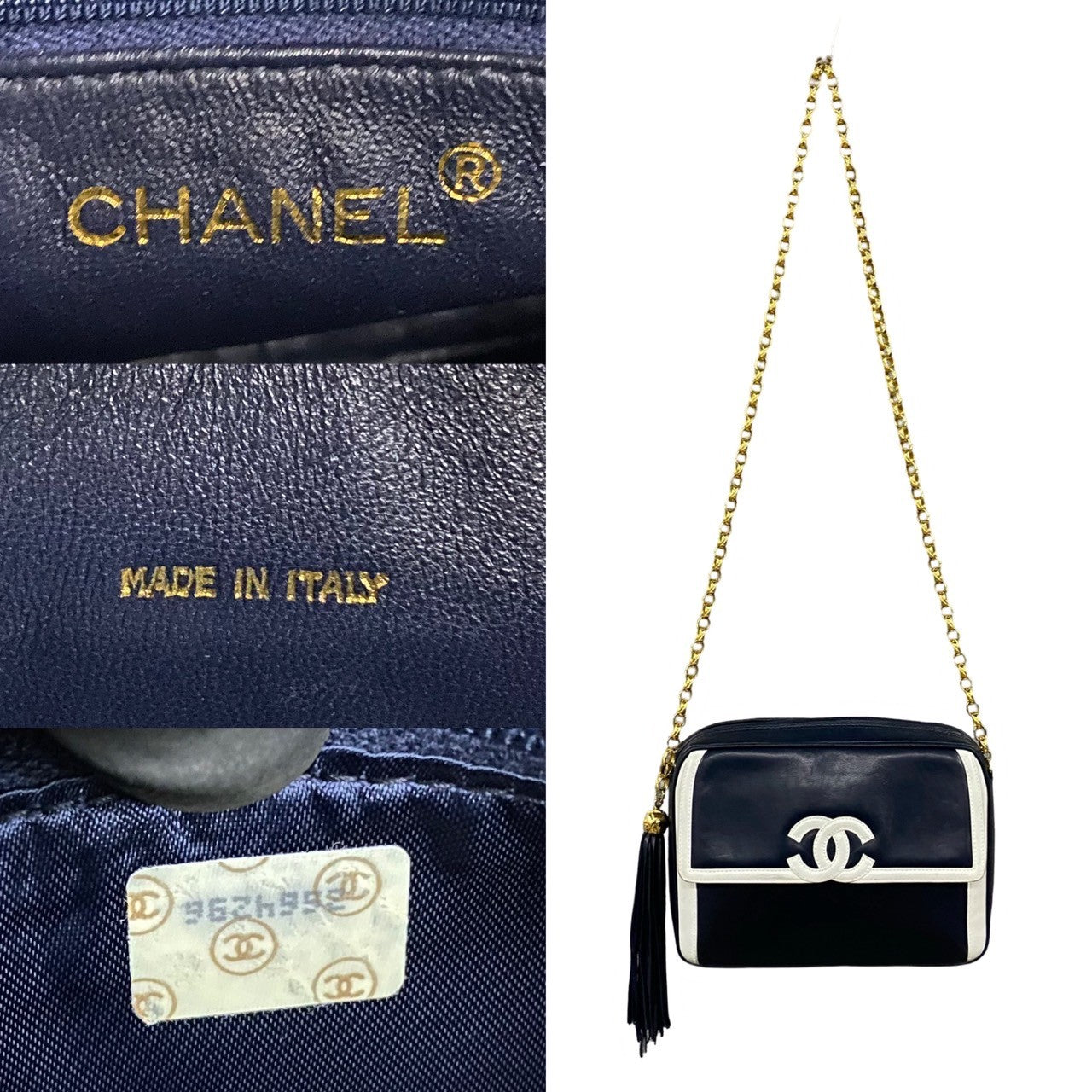 Chanel CC Flap Camera Bag Leather Crossbody Bag