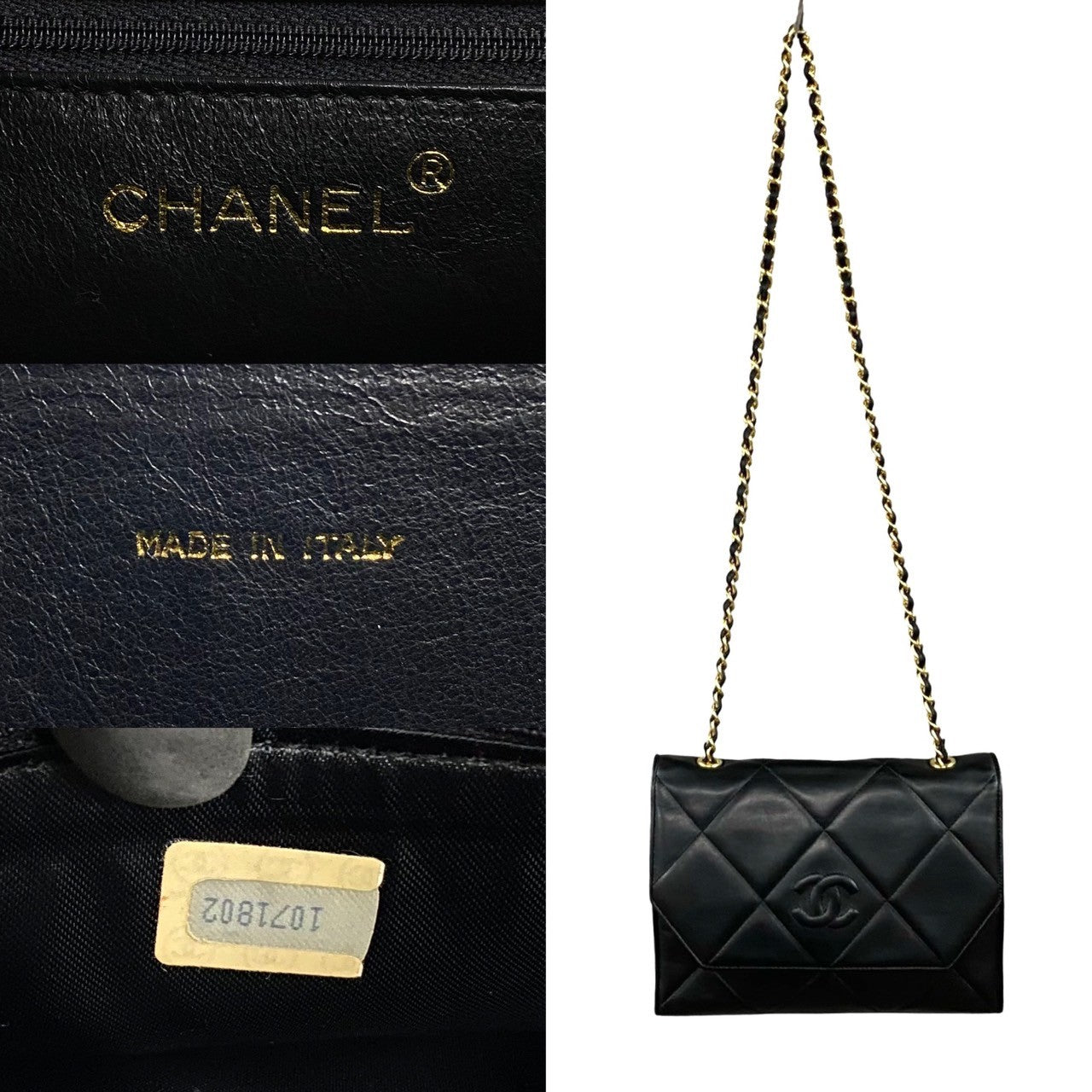 Chanel CC Matelasse Chain Crossbody Bag  Leather Crossbody Bag