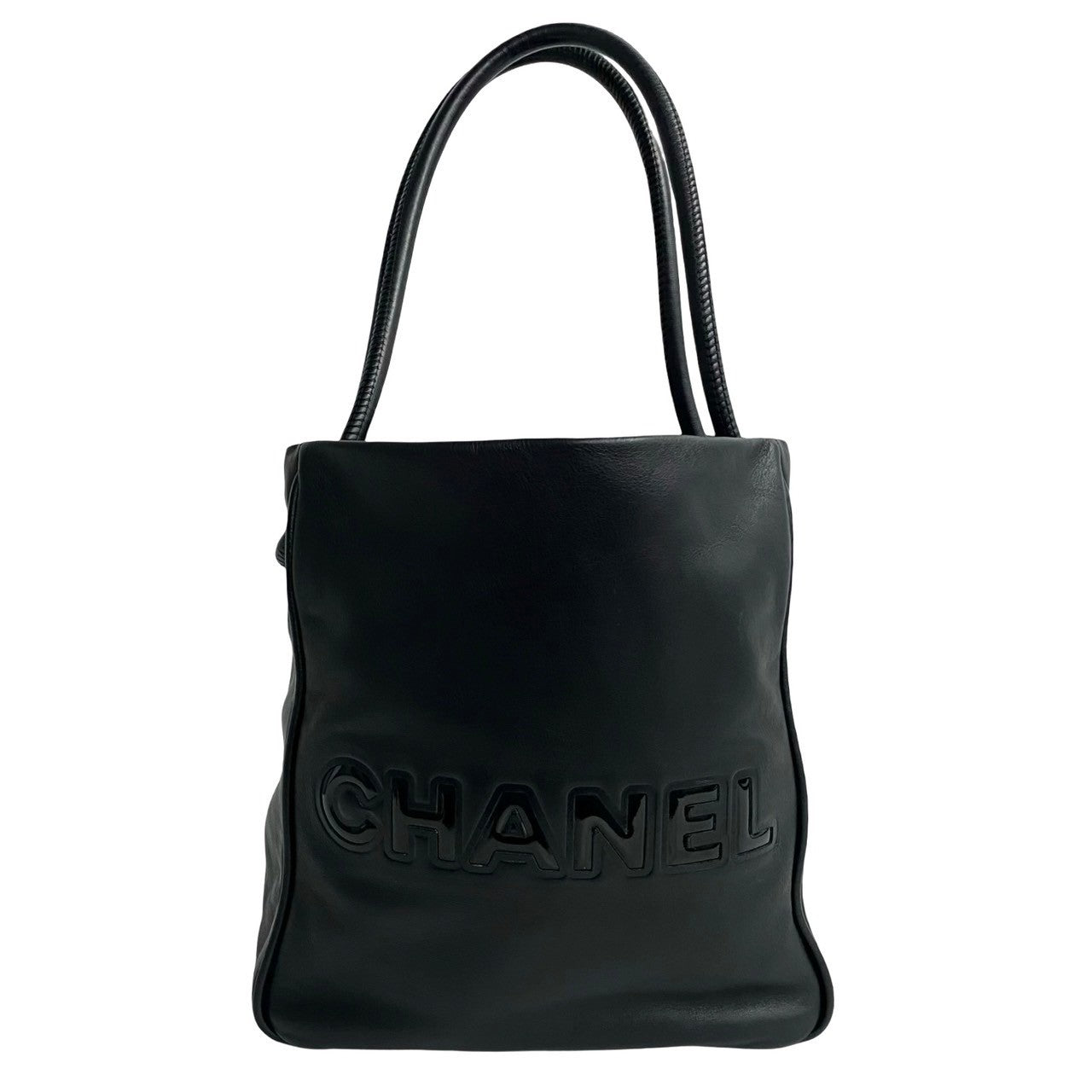 Chanel Leather Camellia Tote Bag Leather Tote Bag
