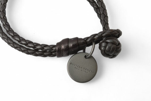 Bottega Veneta Nappa Bracelet/Bangle Dark Brown