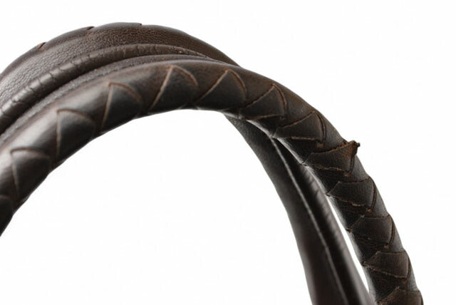 Bottega Veneta Leather Tote Bag Dark Brown