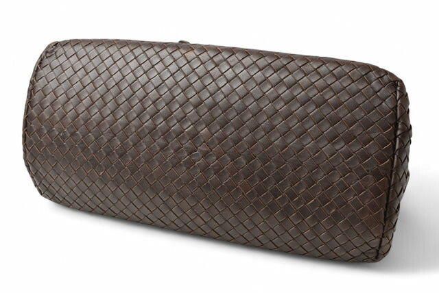 Bottega Veneta Leather Tote Bag Dark Brown