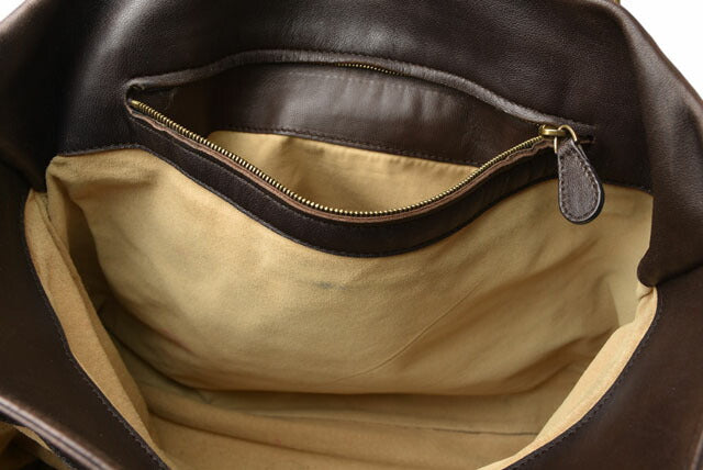 Bottega Veneta Leather Tote Bag Dark Brown