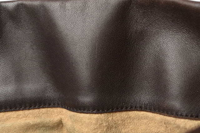 Bottega Veneta Leather Tote Bag Dark Brown