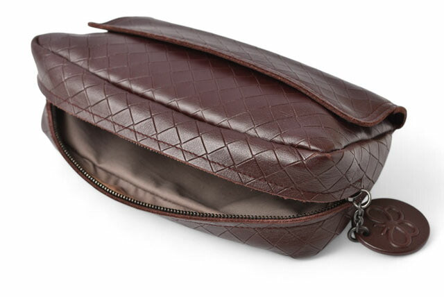 Bottega Veneta Leather Shoulder/Clutch Bag Intreccio Mirage