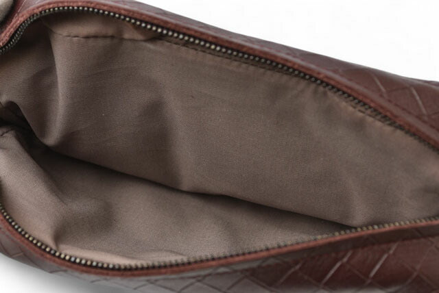 Bottega Veneta Leather Shoulder/Clutch Bag Intreccio Mirage