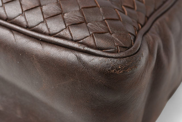 Bottega Veneta 2way Tote/Shoulder Bag Dark Brown