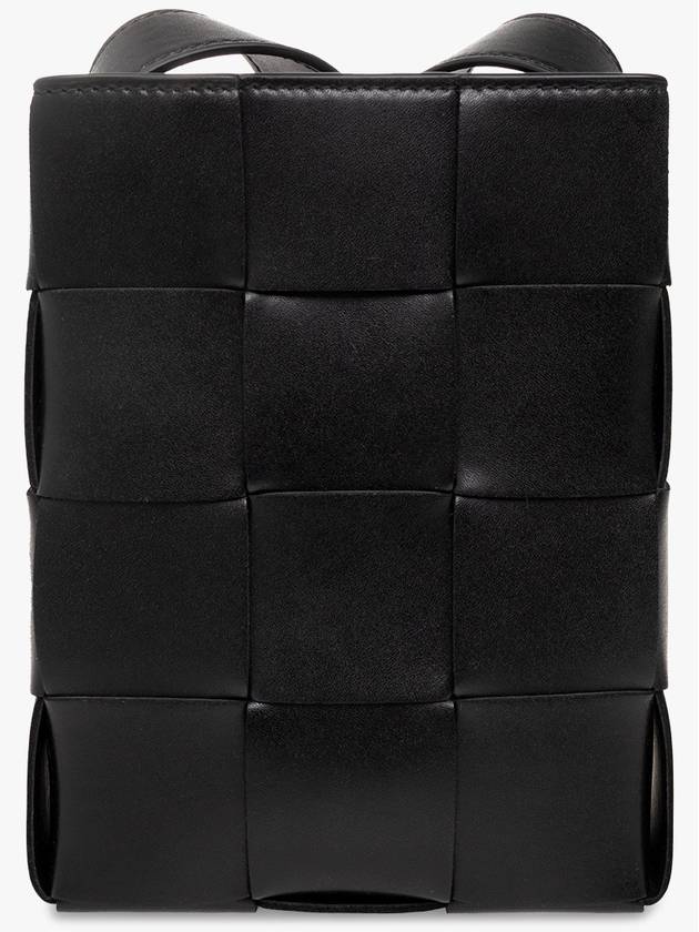 Bottega Veneta Cassette Intrecciato Mini Cross Bag Black