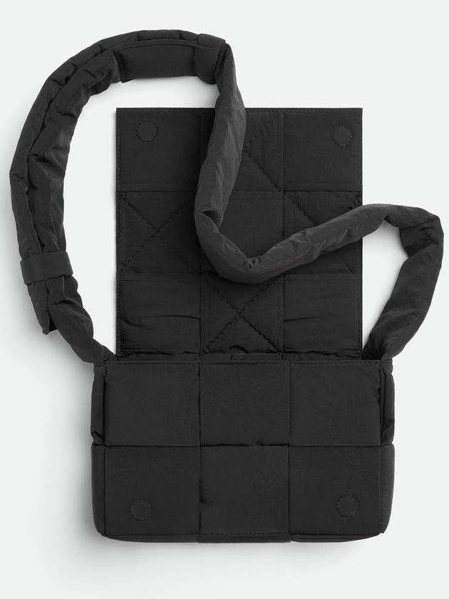 Bottega Veneta Cassette Padded Tech Small Cross Bag Black