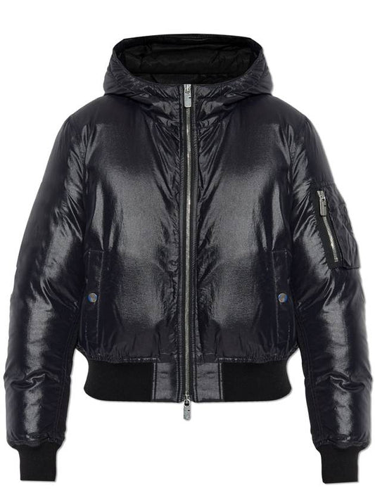 Burberry Burberry Hooded Down Jacket, Women's, Black