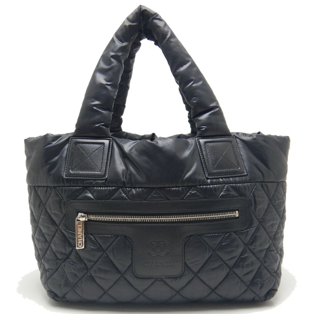 Chanel Coco Cocoon PM Tote Bag Nylon Leather