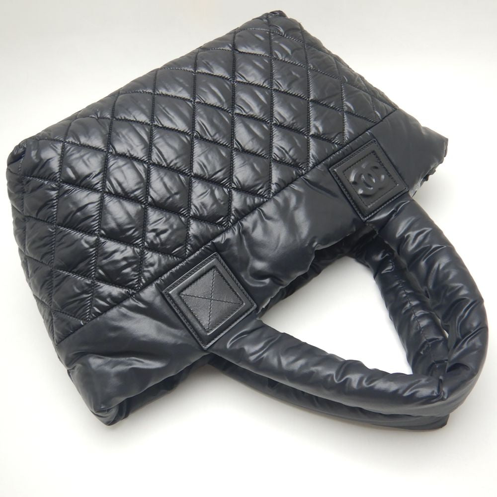 Chanel Coco Cocoon PM Tote Bag Nylon Leather