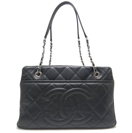 Chanel Caviar Skin Matelasse Chain Tote Bag