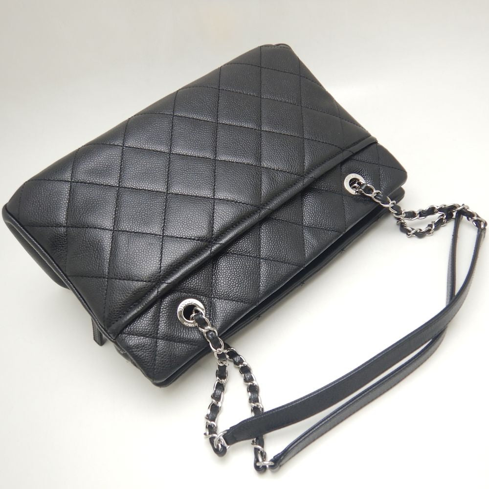 Chanel Caviar Skin Matelasse Chain Tote Bag