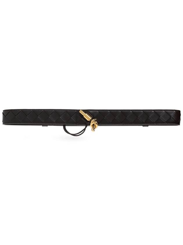 Bottega Veneta Bottega Veneta Leather Belt, Women's, Black