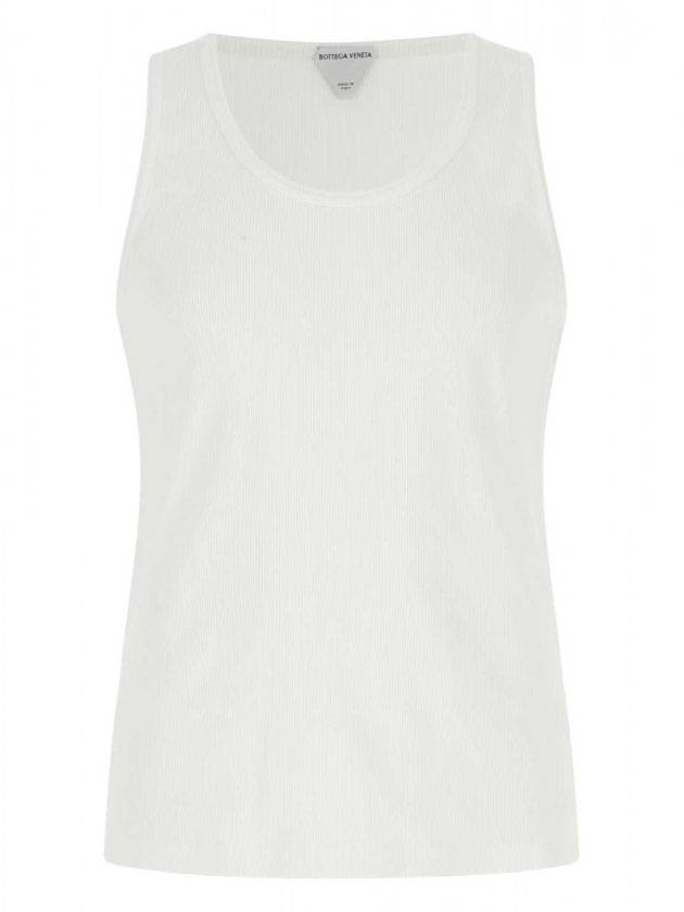 Bottega Veneta Men's Stretch Cotton Sleeveless Chalk