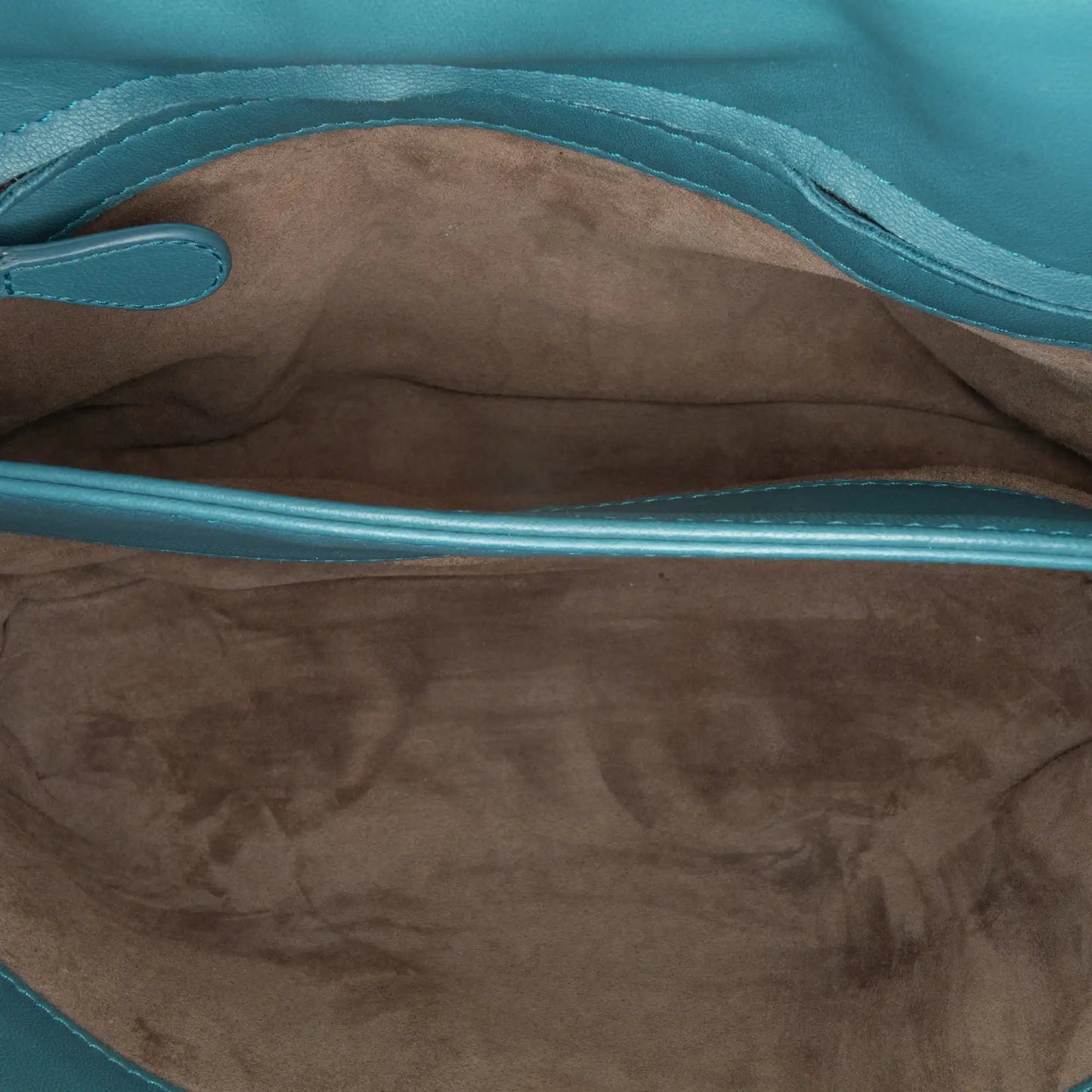 Blue Bottega Veneta Small Nappa Intrecciato Olympia Shoulder Bag