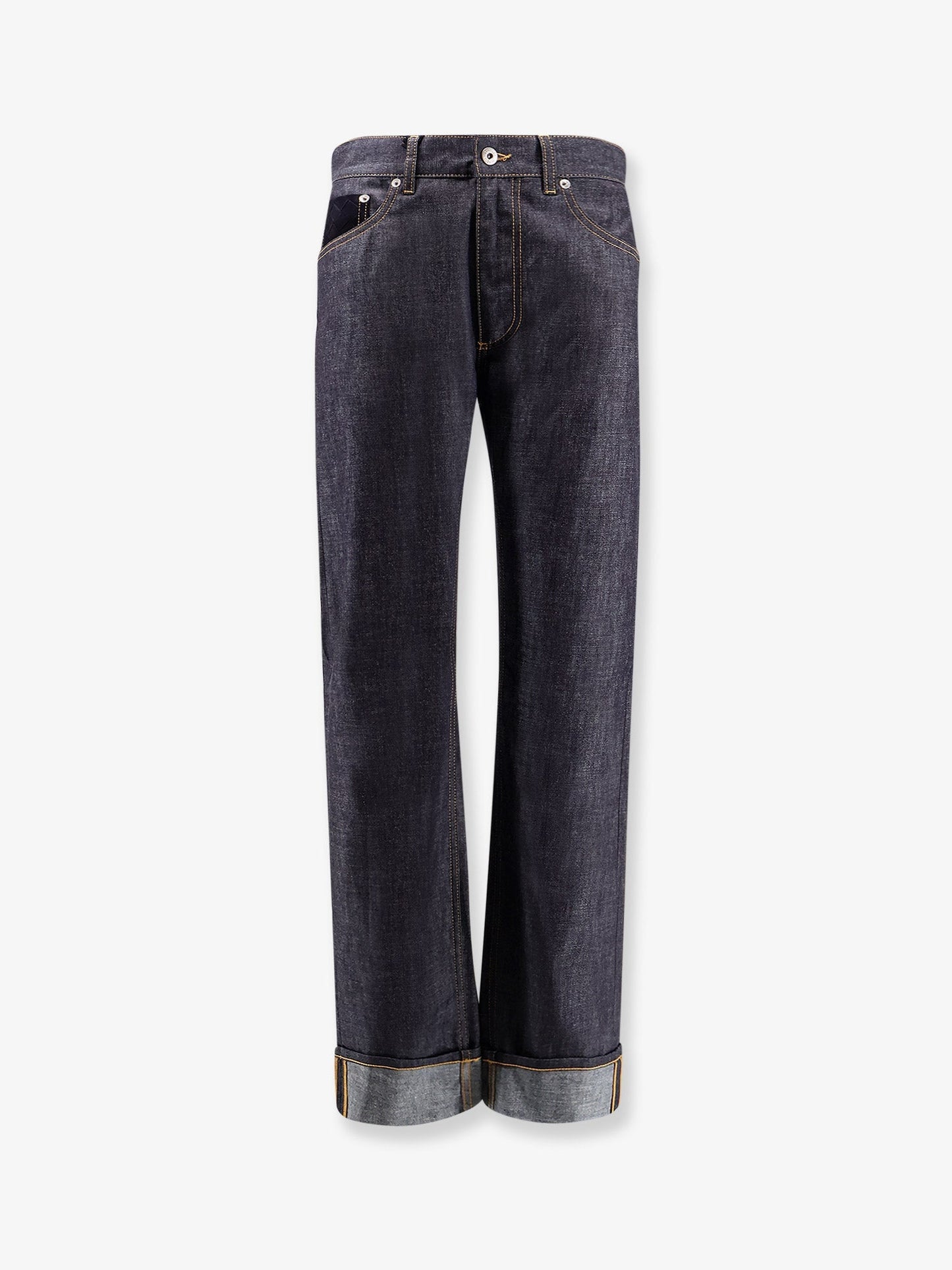 Bottega Veneta Women Turned Up Jeans With Straight Leg