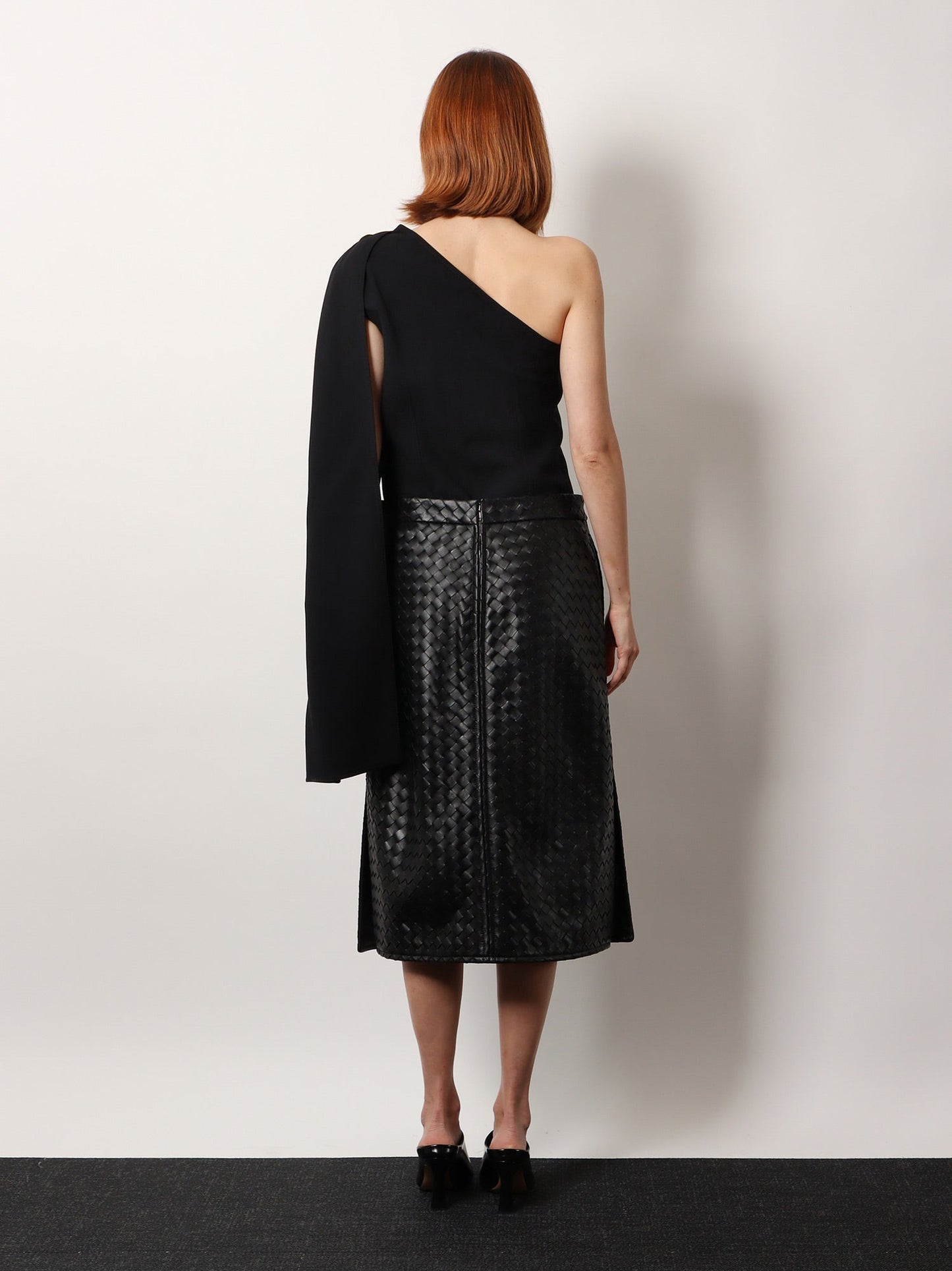 Bottega Veneta Women Asymmetric Viscose And Wool Crãªpe Top