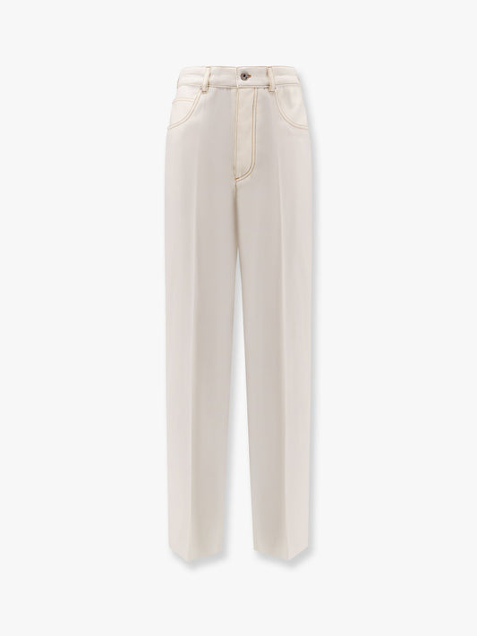 Bottega Veneta Women Wool Wide Leg Trouser