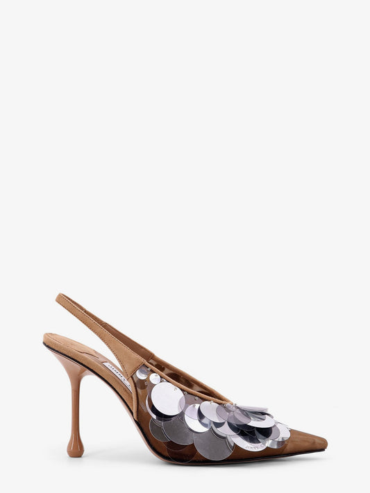 Jimmy Choo Women Isa 95 Mesh And Sequins Slingback Dã©Colletã©
