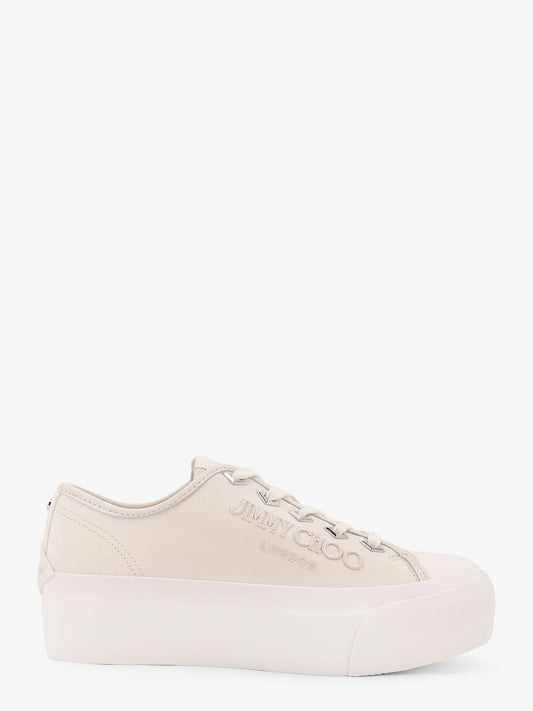 Jimmy Choo Women Palma Maxi Low-Top Canvas Sneakers With Plateau