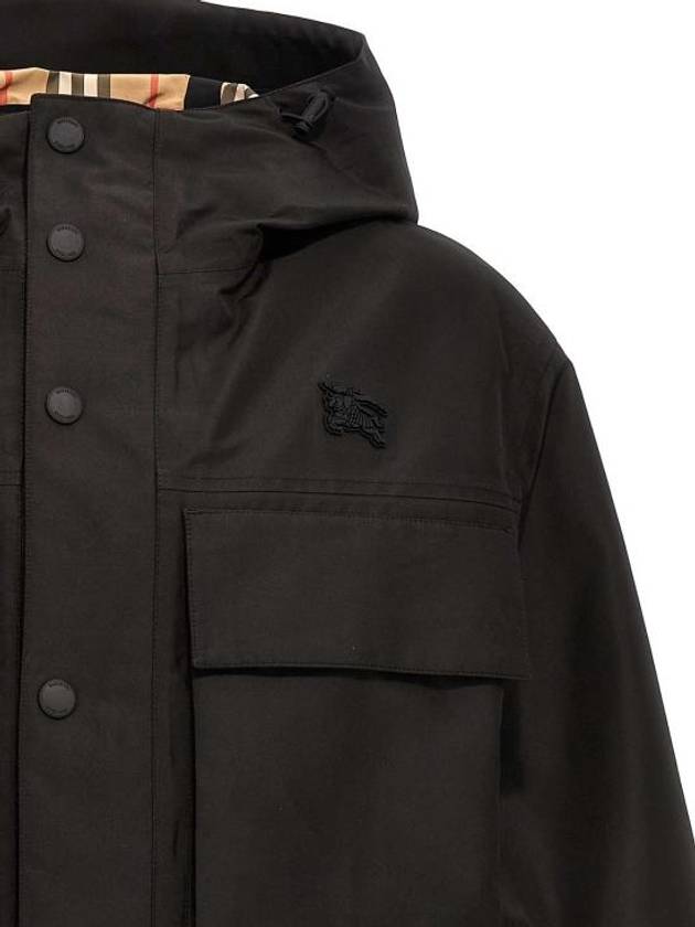 Burberry Patch Pocket Parka Black