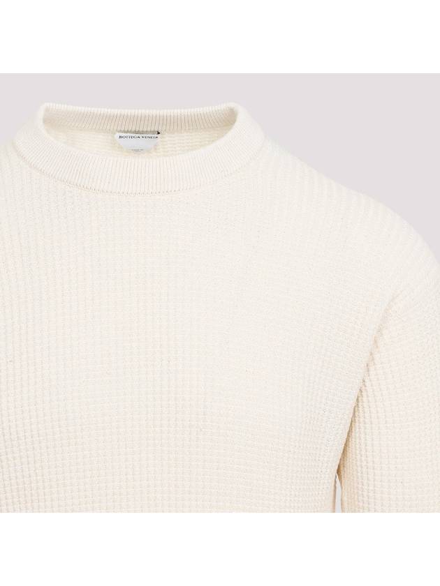 Bottega Veneta H71 793753v3ku0 9300 Men's Pullover Knit Cardigan Sweater Jumper Zip-up Logo Cardigan MAN OFF WHITE KNITWEAR