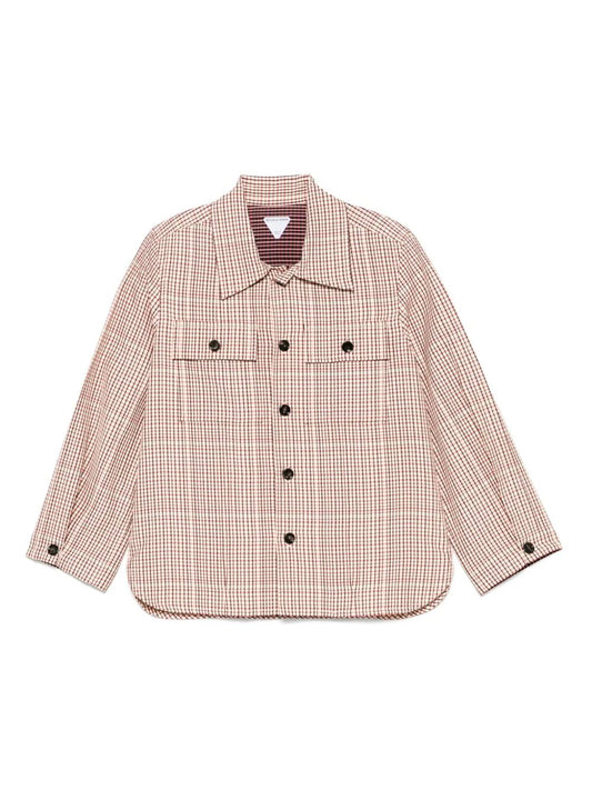 Bottega Veneta Women Check Viscose Shirt