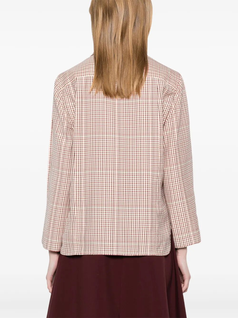 Bottega Veneta Women Check Viscose Shirt