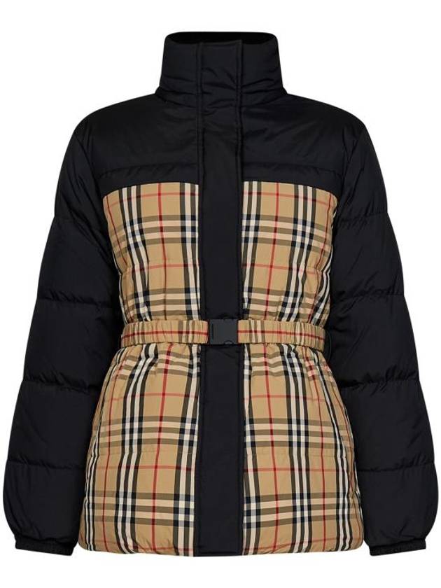 Burberry Check Reversible Down Padding Beige Black