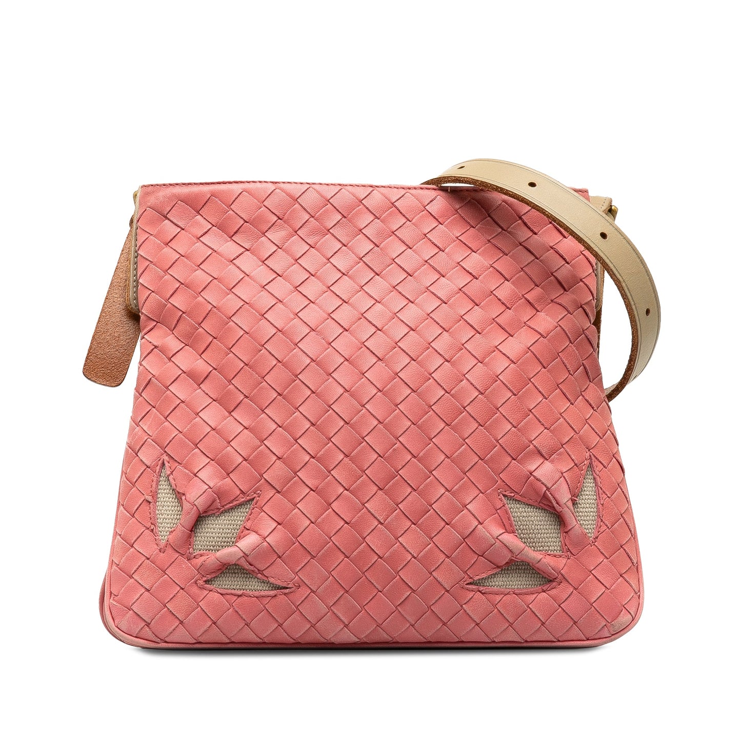 Pink Bottega Veneta Intrecciato Crossbody