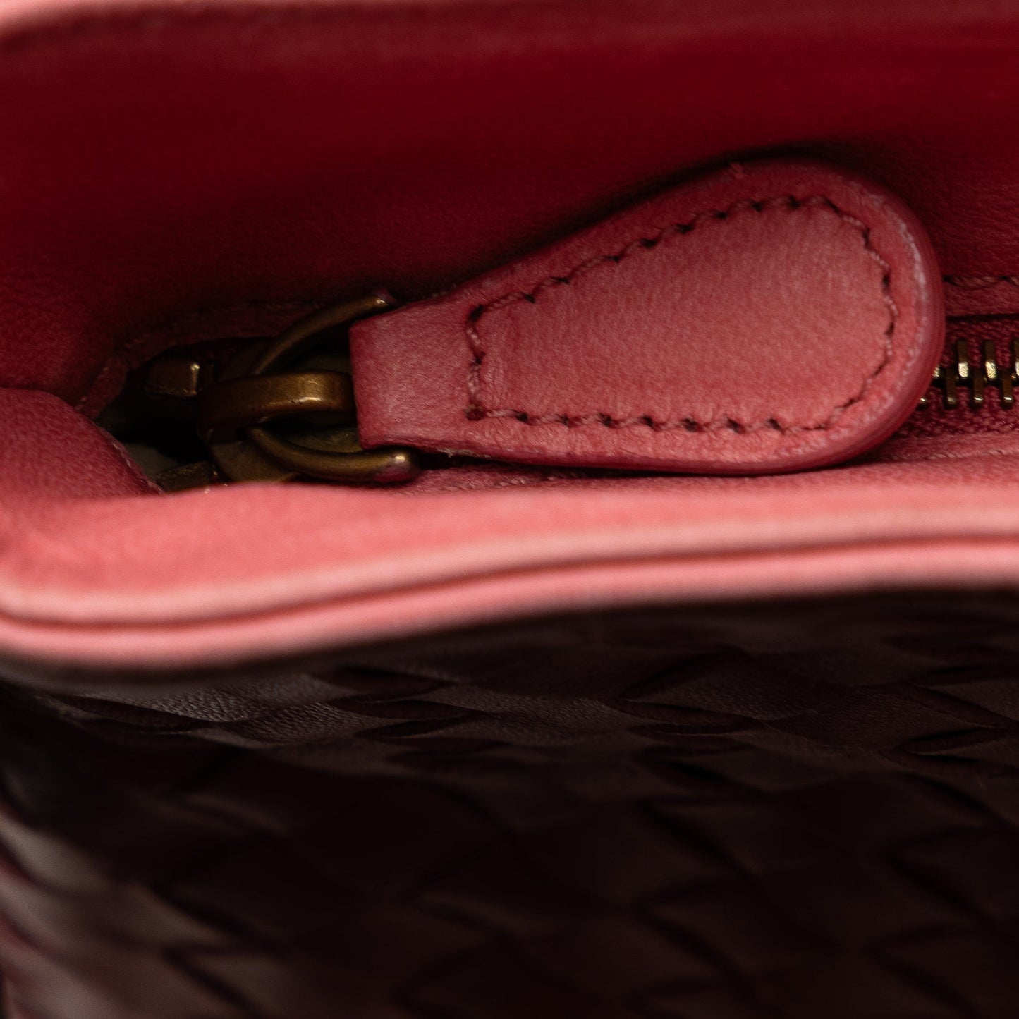 Pink Bottega Veneta Intrecciato Crossbody