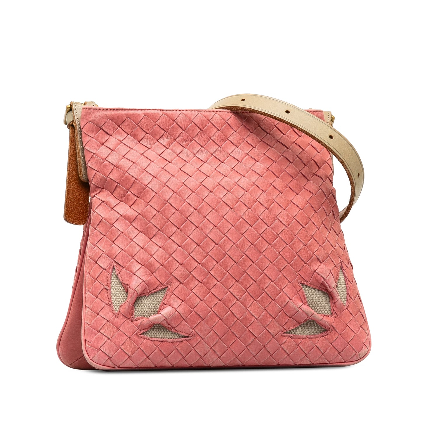 Pink Bottega Veneta Intrecciato Crossbody