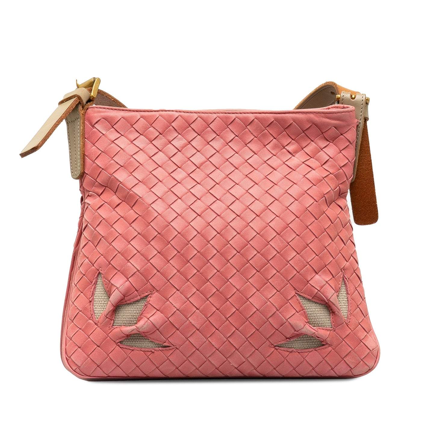 Pink Bottega Veneta Intrecciato Crossbody