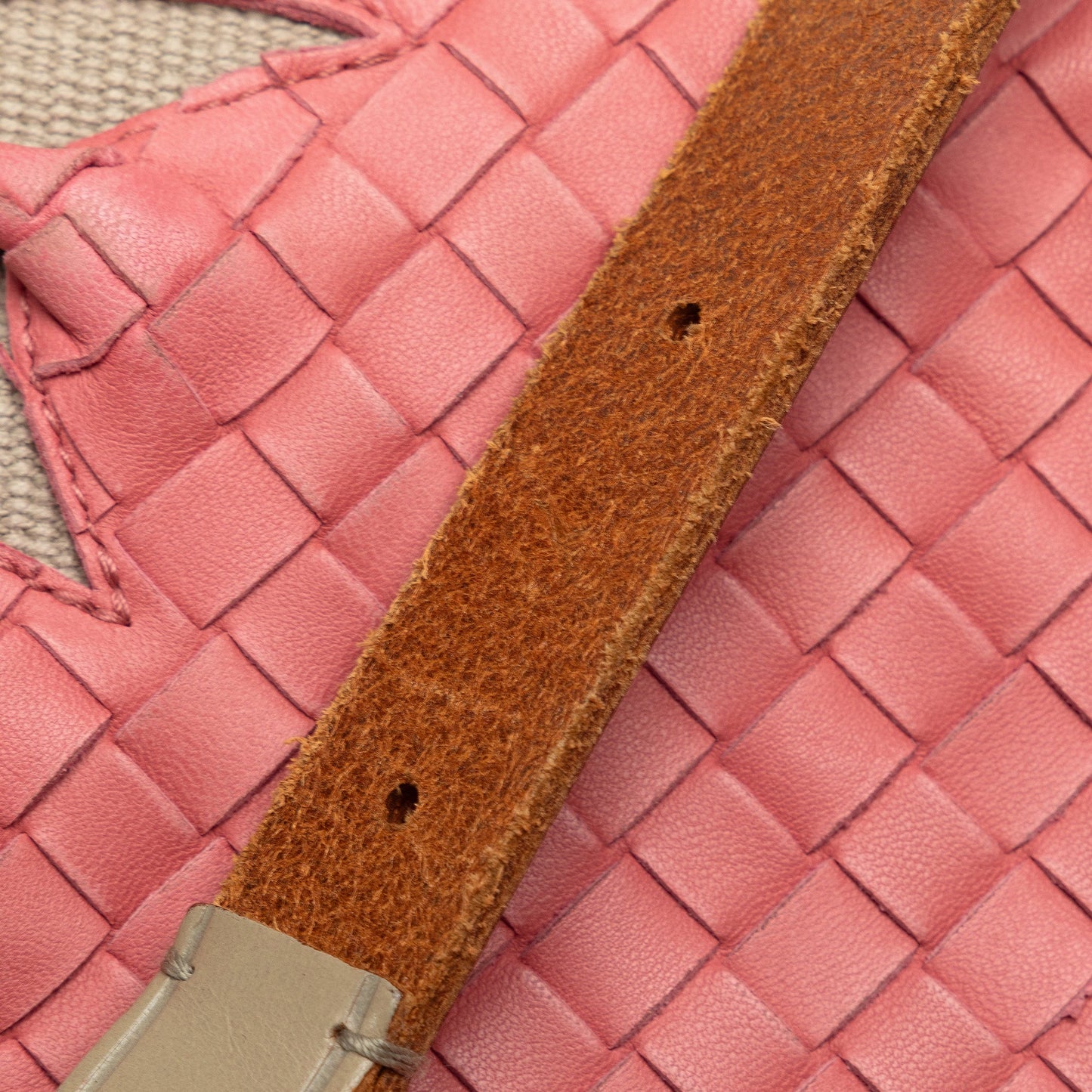 Pink Bottega Veneta Intrecciato Crossbody