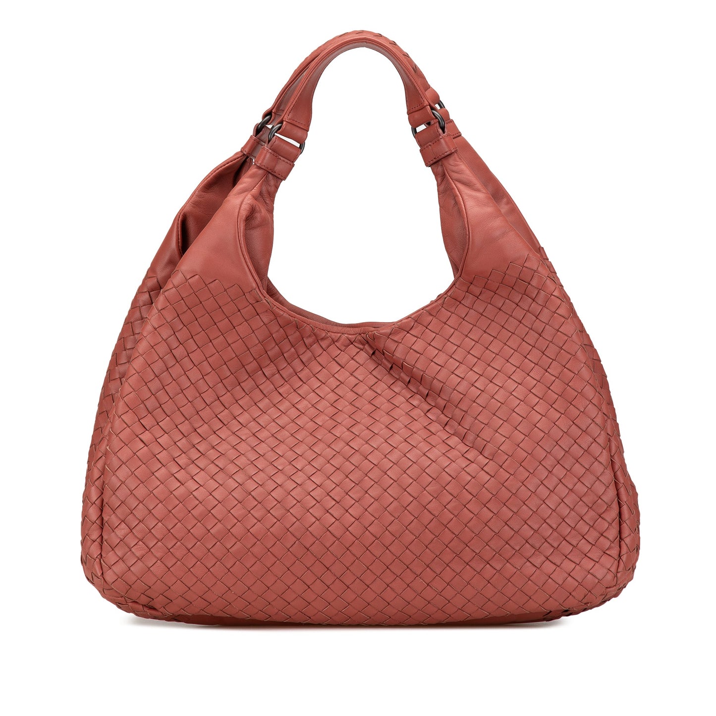 Red Bottega Veneta Large Nappa Intrecciato Campana Hobo Bag