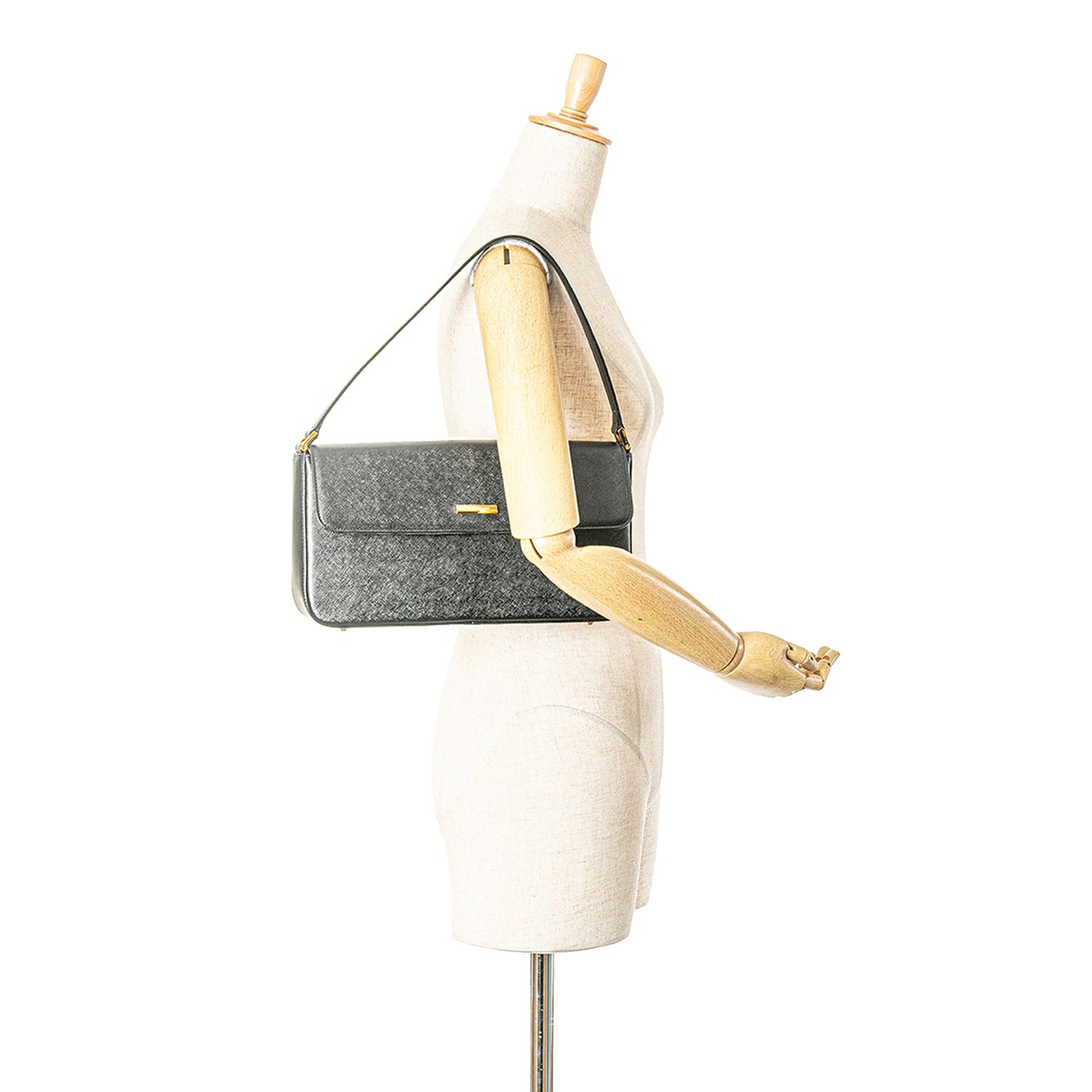 Black Burberry Leather Shoulder Bag