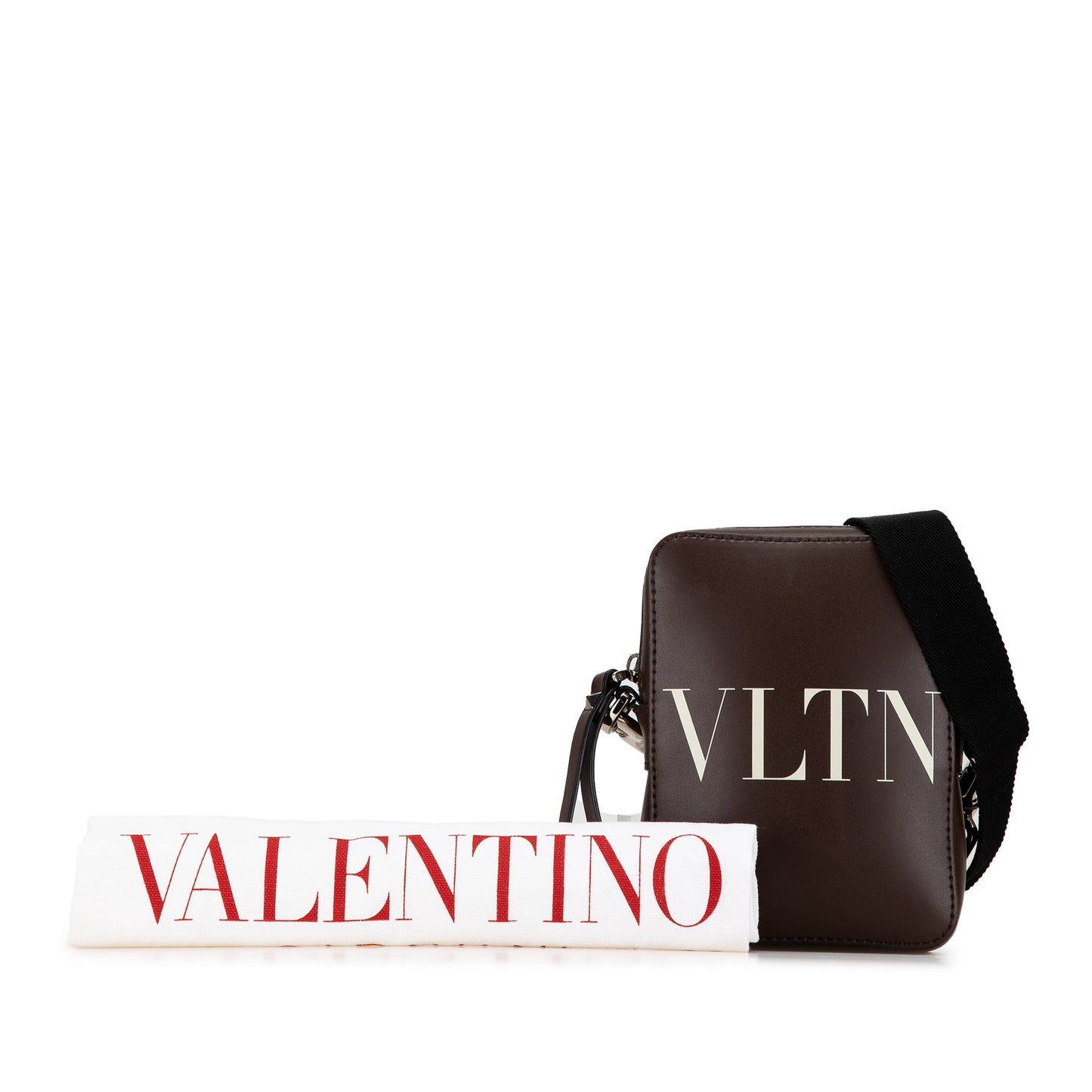 Brown Valentino Small Leather VLTN Crossbody