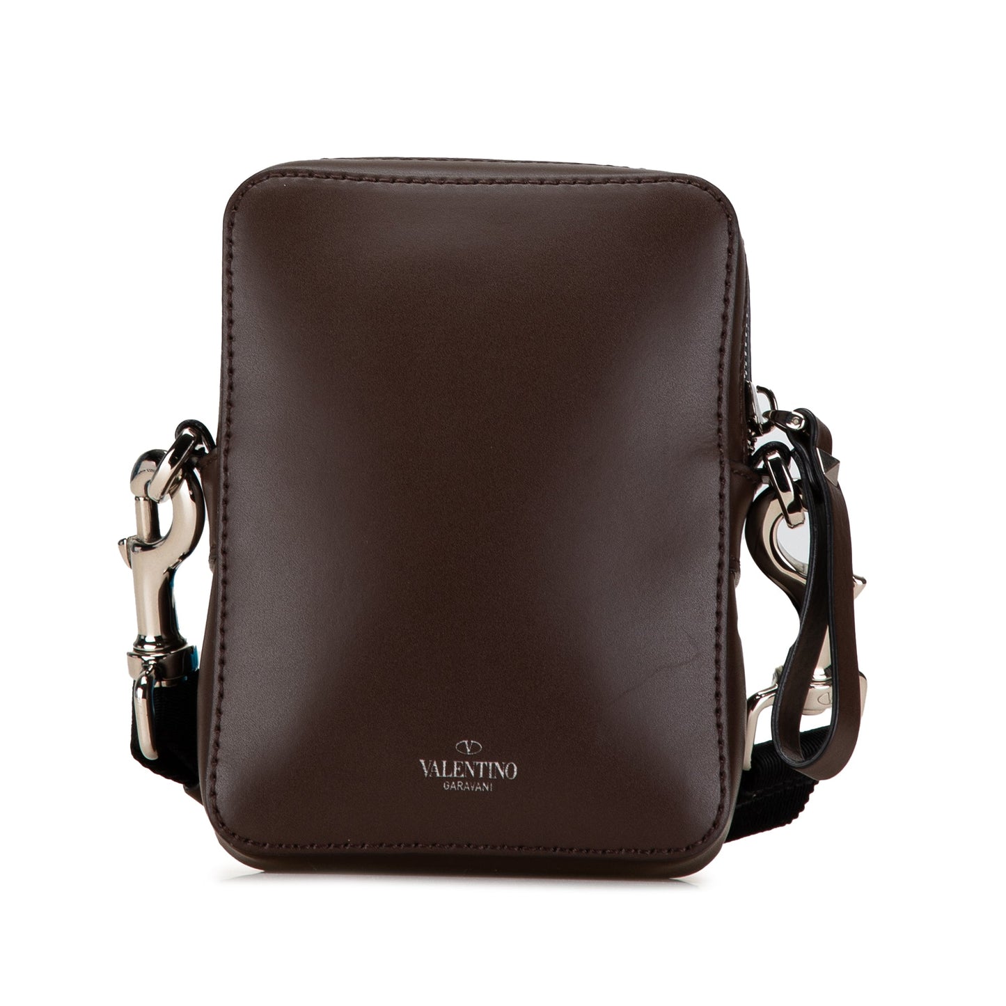 Brown Valentino Small Leather VLTN Crossbody