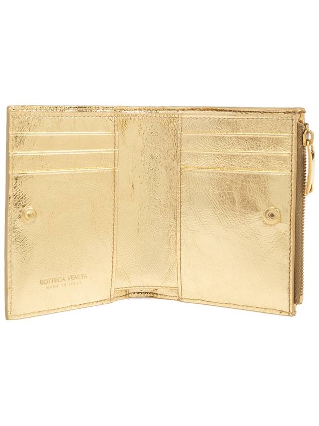Bottega Veneta Small Intrecciato Fold Zipper Wallet 742330