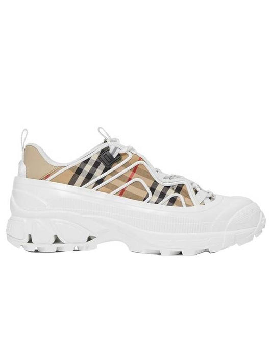 Burberry Check Arthur Low Top Sneakers Beige