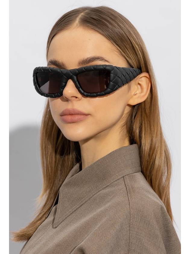 Bottega Veneta Bottega Veneta Intrecciato Sunglasses, Women's, Black