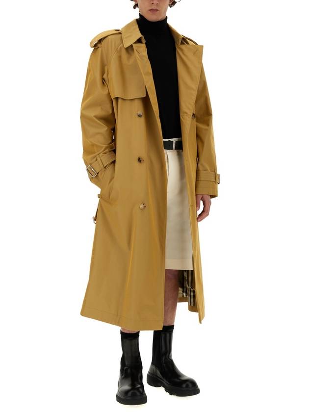Burberry long gabardine trench coat 8087617
