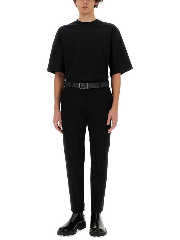 Burberry Equestrian Knight Patch Cotton Short Sleeve T-Shirt Black