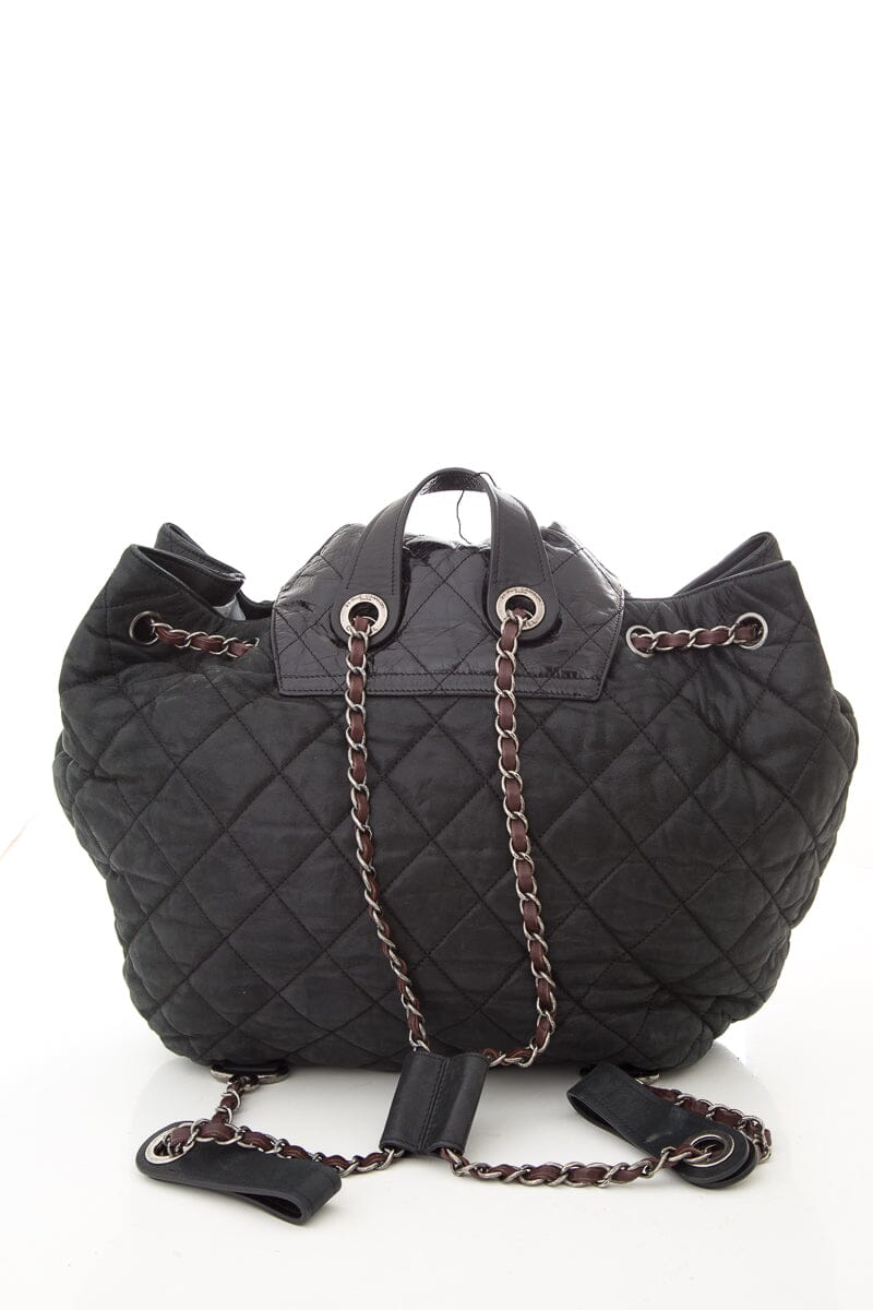 Chanel Black Quilted In The Mix Iridescent Backpack