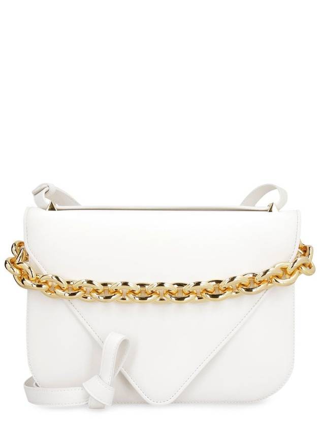 Bottega Veneta Mounted Medium Envelope Shoulder Bag White