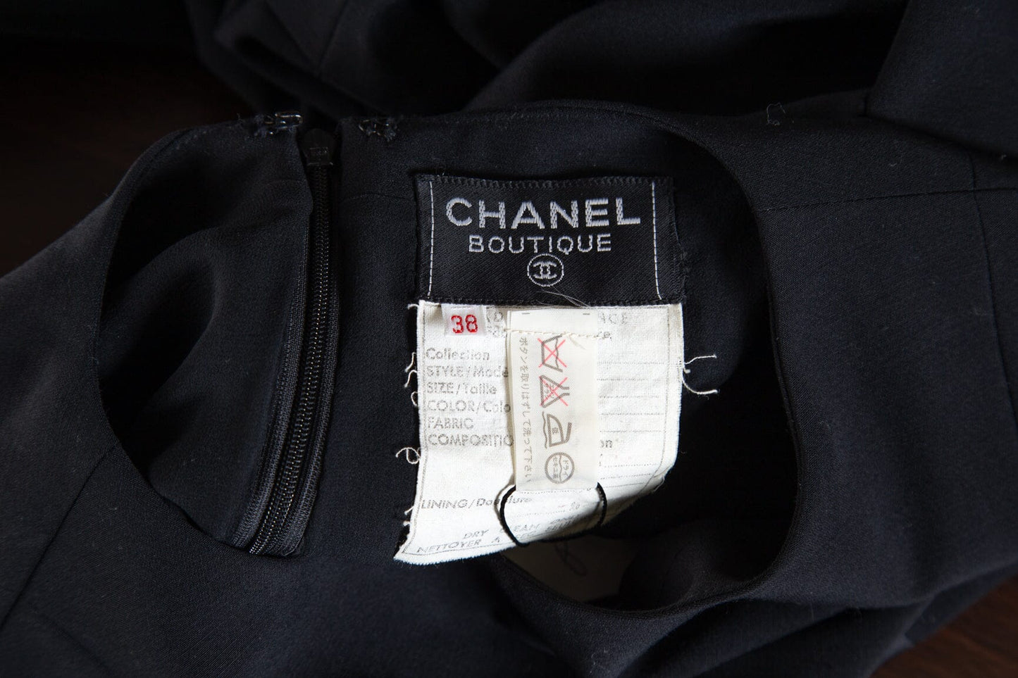 Chanel Vintage Black Dress SZ 38